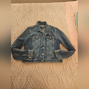 Polo jean jacket, crop‎ size L